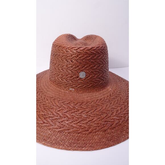 Veronica Beard FREYA taupe Redwood Mahogany Hat NWT 230 S/M - Picture 7 of 16